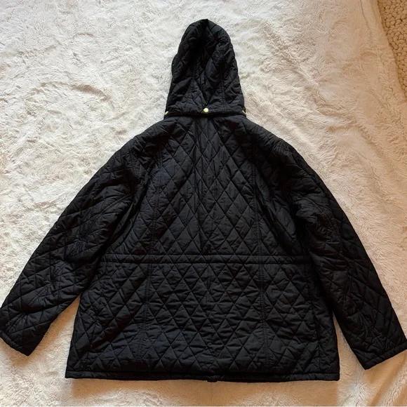 Barbour Millfire Tartan Collection Quilted Hooded Jacket - Picture 7 of 10